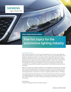 Five hot topics for the automotive lighting industry